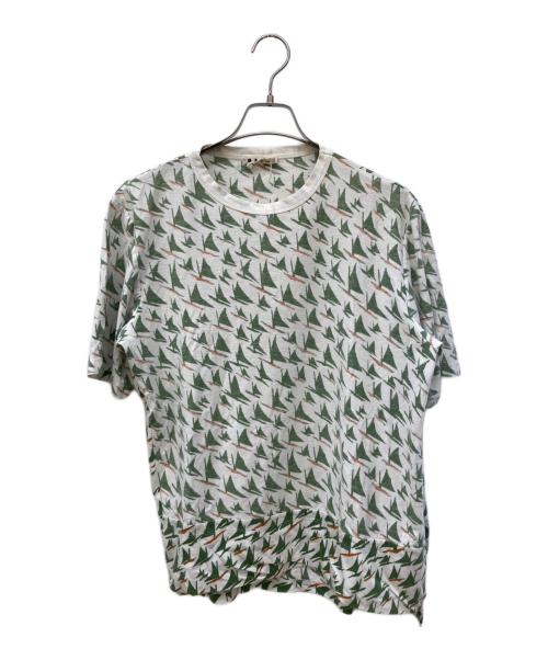 MARNI（マルニ）MARNI (マルニ) 総柄Tシャツ グリーン サイズ:44の古着・服飾アイテム