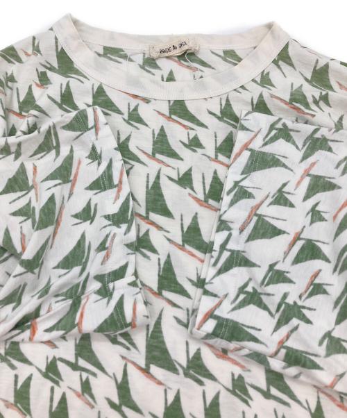 MARNI（マルニ）MARNI (マルニ) 総柄Tシャツ グリーン サイズ:44の古着・服飾アイテム