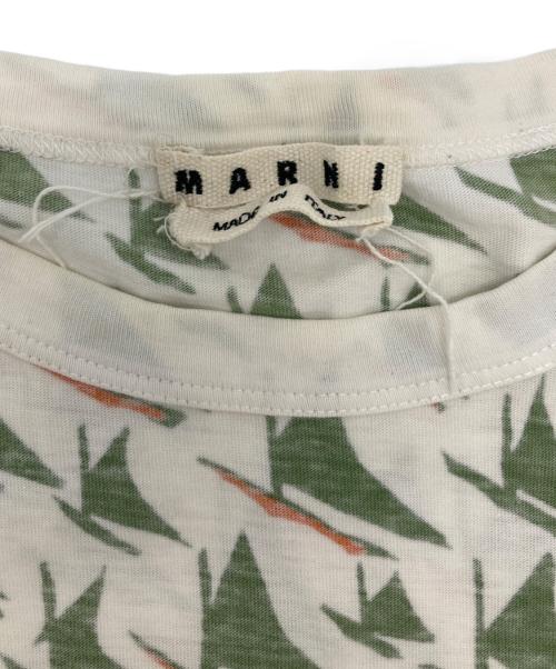 MARNI（マルニ）MARNI (マルニ) 総柄Tシャツ グリーン サイズ:44の古着・服飾アイテム