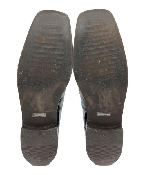 TODAYFUL（トゥデイフル）TODAYFUL (トゥデイフル) squaretoe gather loafers/ローファー ダークブラウン サイズ:38の古着・服飾アイテム