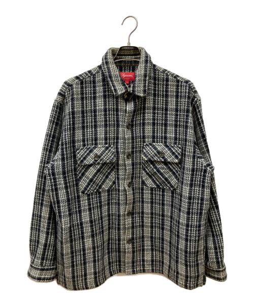 SUPREME（シュプリーム）SUPREME (シュプリーム) シャツジャケット/Heavy Flannel Shirt グレー×ブラック サイズ:Ⅼの古着・服飾アイテム