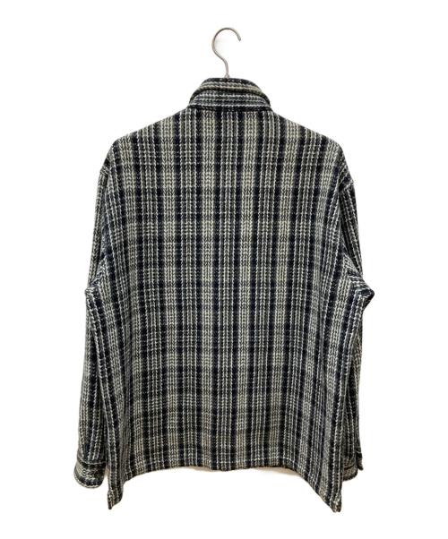 SUPREME（シュプリーム）SUPREME (シュプリーム) シャツジャケット/Heavy Flannel Shirt グレー×ブラック サイズ:Ⅼの古着・服飾アイテム