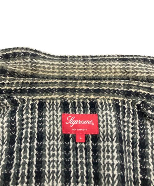 SUPREME（シュプリーム）SUPREME (シュプリーム) シャツジャケット/Heavy Flannel Shirt グレー×ブラック サイズ:Ⅼの古着・服飾アイテム