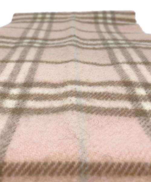 BURBERRY LONDON（バーバリーロンドン）BURBERRY LONDON (バーバリーロンドン) チェックマフラー ピンクの古着・服飾アイテム