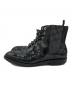 JIMMY CHOO (ジミーチュウ) スタッズエナメルブーツ ブラック サイズ:44：7000円