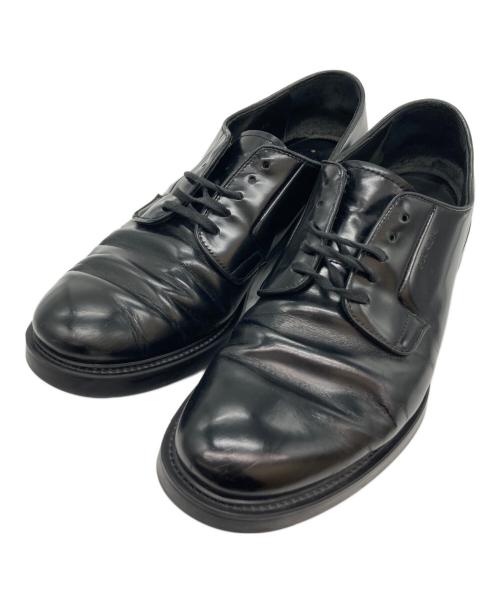 PRADA（プラダ）PRADA (プラダ) プレーントゥダービーシューズ ブラック サイズ:8 1/2の古着・服飾アイテム