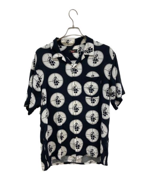 SUPREME（シュプリーム）Supreme (シュプリーム) UNDERCOVER (アンダーカバー) パブリックエネミーレーヨンシャツ ブラック サイズ:Ｌの古着・服飾アイテム
