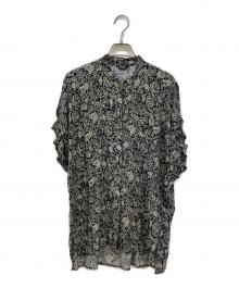 LESAGE（レサージュ）の古着「DEVEAUX GOLDラメモノトーンシャツ」｜ブラック