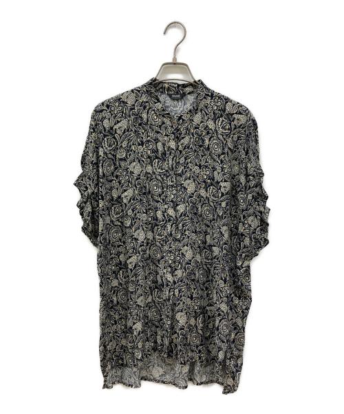 LESAGE（レサージュ）LESAGE (レサージュ) DEVEAUX GOLDラメモノトーンシャツ ブラック サイズ:表記無しの古着・服飾アイテム