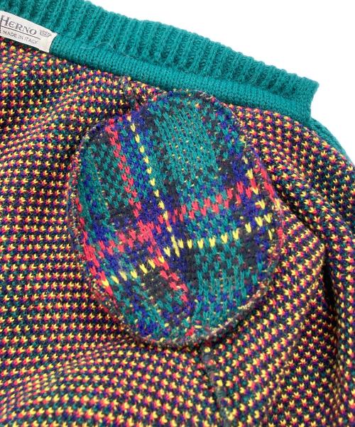 HERNO（ヘルノ）HERNO (ヘルノ) ニットコート マルチカラー サイズ:40の古着・服飾アイテム