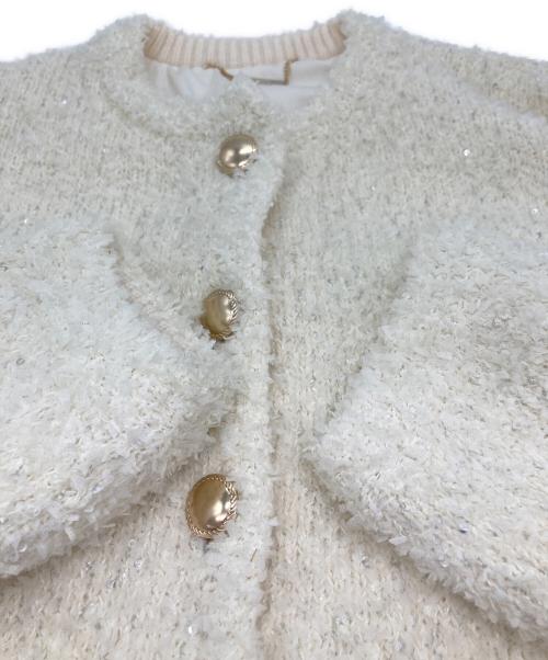 CELFORD（セルフォード）CELFORD (セルフォード) 金ボタンニットジャケット アイボリー サイズ:Freeの古着・服飾アイテム