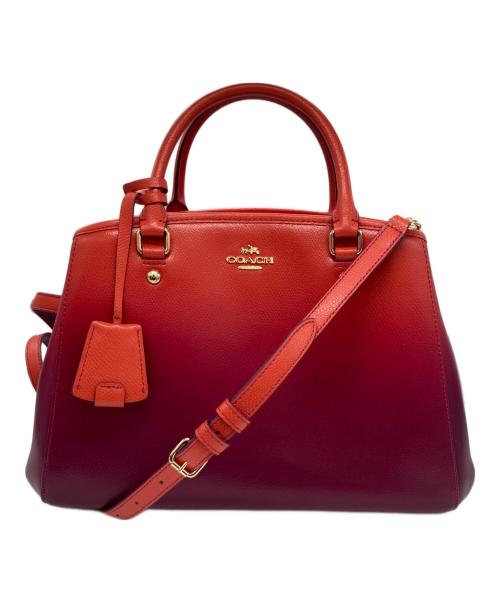 COACH（コーチ）COACH (コーチ) スモールマーゴットグラデーションハンドバッグ レッド サイズ:-の古着・服飾アイテム