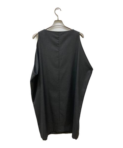 mizuiro-ind（ミズイロインド）mizuiro-ind (ミズイロインド) ノースリーブワイドワンピース グレー サイズ:FREEの古着・服飾アイテム