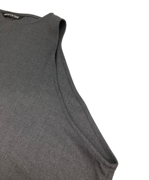 mizuiro-ind（ミズイロインド）mizuiro-ind (ミズイロインド) ノースリーブワイドワンピース グレー サイズ:FREEの古着・服飾アイテム