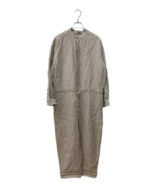 KAGURE（カグレ）KAGURE (カグレ) リネンオールインワン ベージュ サイズ:Freeの古着・服飾アイテム