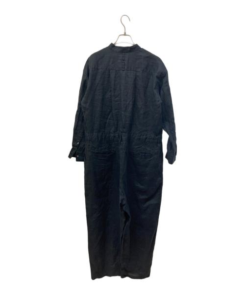 KAGURE（カグレ）kagure (カグレ) リネンオールインワン ブラック サイズ:FREEの古着・服飾アイテム