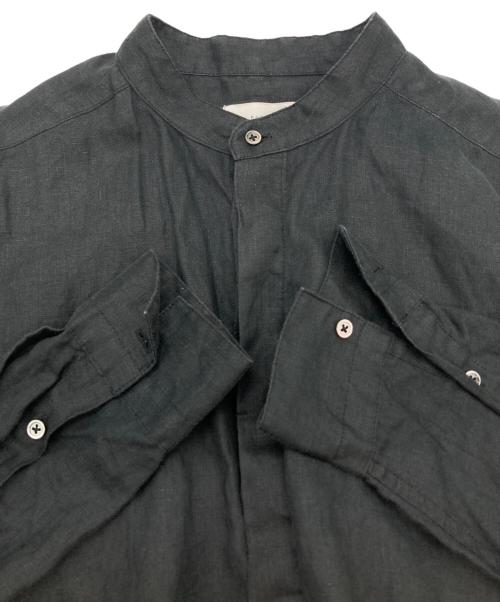 KAGURE（カグレ）kagure (カグレ) リネンオールインワン ブラック サイズ:FREEの古着・服飾アイテム
