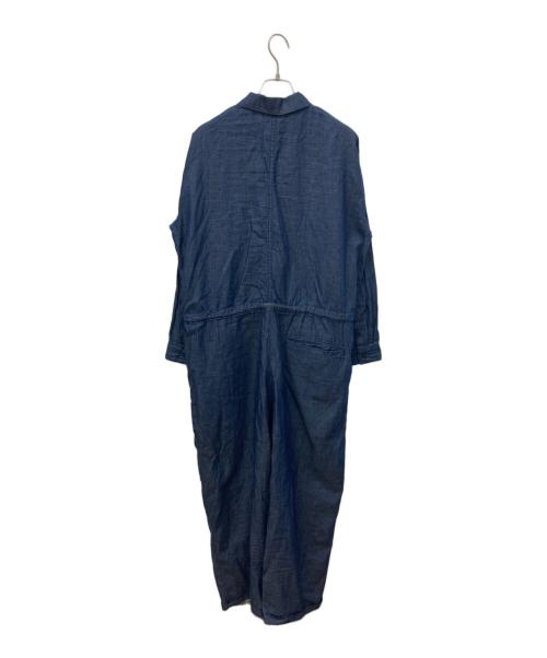 KAGURE（カグレ）kagure (カグレ) コットンリネンデニムオールインワン インディゴ サイズ:Freeの古着・服飾アイテム