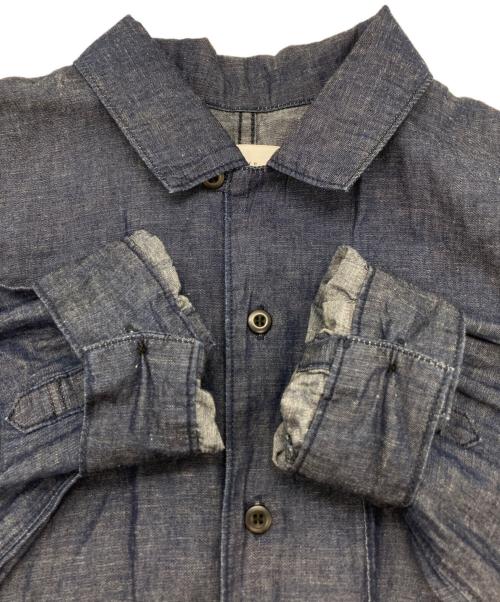 KAGURE（カグレ）kagure (カグレ) コットンリネンデニムオールインワン インディゴ サイズ:Freeの古着・服飾アイテム