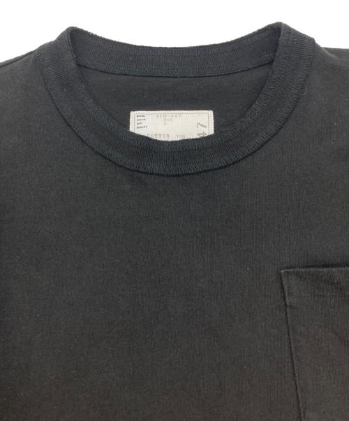 sacai（サカイ）sacai (サカイ) サイドジップポケットTシャツ ブラック サイズ:2の古着・服飾アイテム