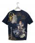 絡繰魂 (カラクリタマシイ) 北斗の拳刺繍Tシャツ ブラック サイズ:XL：5000円