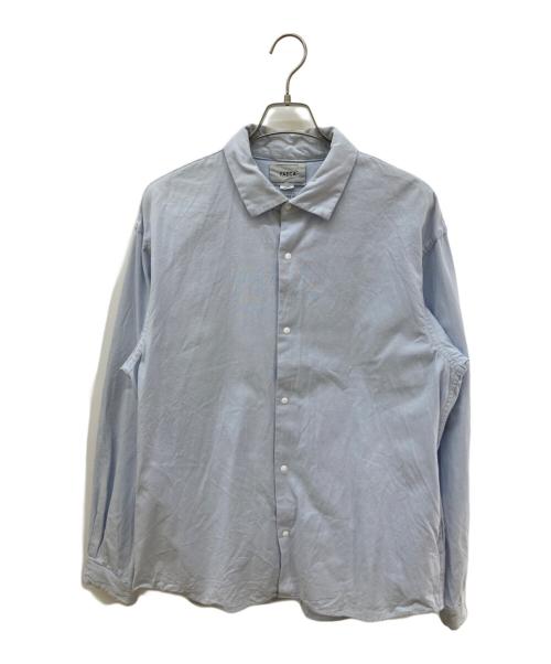 YAECA（ヤエカ）YAECA (ヤエカ) スナップボタンシャツ ブルー サイズ:Ｌの古着・服飾アイテム