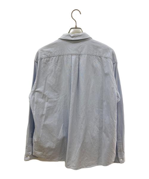 YAECA（ヤエカ）YAECA (ヤエカ) スナップボタンシャツ ブルー サイズ:Ｌの古着・服飾アイテム