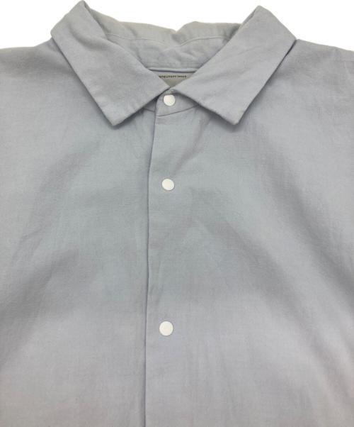 YAECA（ヤエカ）YAECA (ヤエカ) スナップボタンシャツ ブルー サイズ:Ｌの古着・服飾アイテム