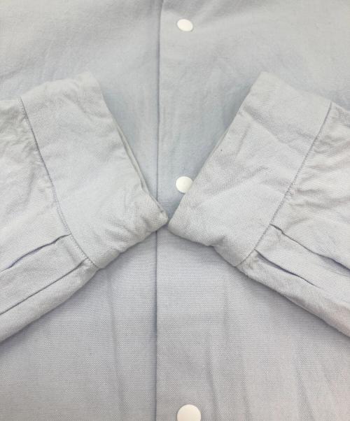 YAECA（ヤエカ）YAECA (ヤエカ) スナップボタンシャツ ブルー サイズ:Ｌの古着・服飾アイテム