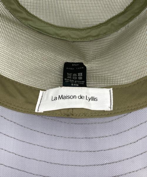 La Maison de Lyllis（ラメゾンドリリス）La Maison de Lyllis (ラメゾンドリリス) シアーバケットハット グレー サイズ:57cmの古着・服飾アイテム
