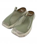 SALOMONサロモン）の古着「RX SLIDE 3.0 SUEDE/メッシュサンダル」｜グリーン