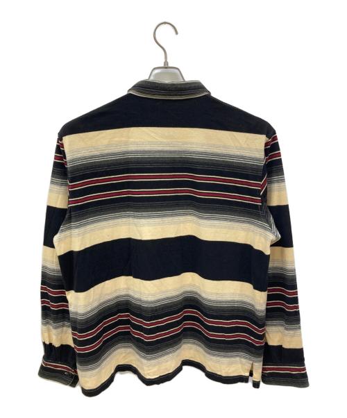 POLO RALPH LAUREN（ポロ・ラルフローレン）POLO RALPH LAUREN (ポロ・ラルフローレン) ハーフジッププルオーバーシャツ ベージュ×ブラック サイズ:Lの古着・服飾アイテム