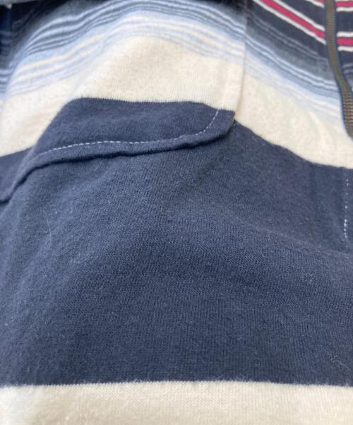 POLO RALPH LAUREN（ポロ・ラルフローレン）POLO RALPH LAUREN (ポロ・ラルフローレン) ハーフジッププルオーバーシャツ ベージュ×ブラック サイズ:Lの古着・服飾アイテム
