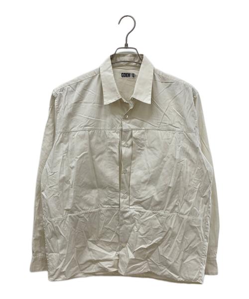 GOODENOUGH（グッドイナフ）GOODENOUGH (グッドイナフ) ビッグポケットシャツ アイボリー サイズ:Lの古着・服飾アイテム