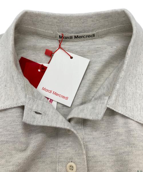 Mardi Mercredi（マルディメクルディ）MARDI MERCREDI (マルディメクルディ) ロゴS/Sポロシャツ グレー サイズ:ONE SIZE 未使用品の古着・服飾アイテム