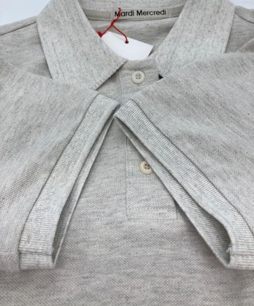 Mardi Mercredi（マルディメクルディ）MARDI MERCREDI (マルディメクルディ) ロゴS/Sポロシャツ グレー サイズ:ONE SIZE 未使用品の古着・服飾アイテム
