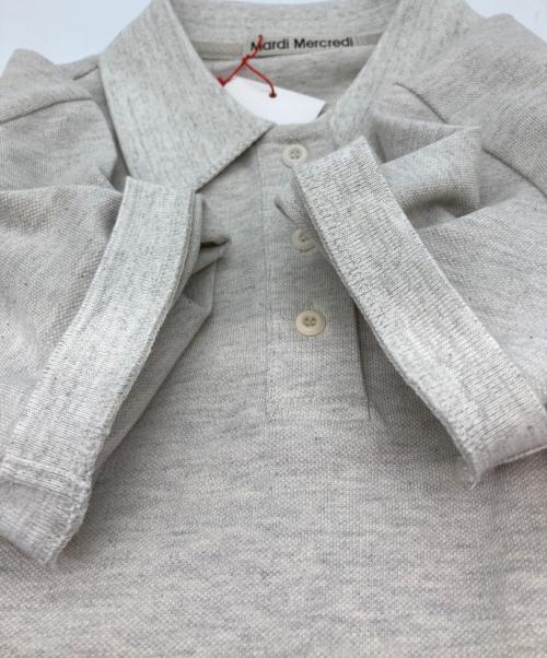 Mardi Mercredi（マルディメクルディ）MARDI MERCREDI (マルディメクルディ) ロゴS/Sポロシャツ グレー サイズ:ONE SIZE 未使用品の古着・服飾アイテム