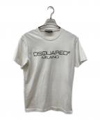 DSQUARED2ディースクエアード）の古着「ロゴプリントTシャツ」｜ホワイト
