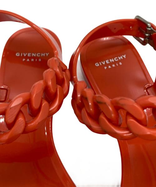 GIVENCHY（ジバンシィ）GIVENCHY (ジバンシィ) チェーンデザインサンダル オレンジ サイズ:35の古着・服飾アイテム