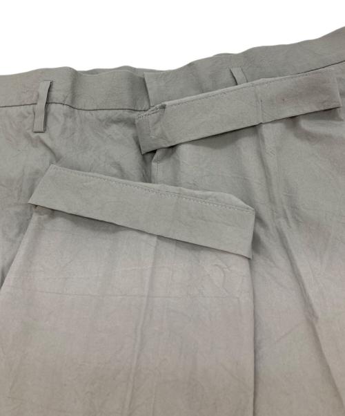JIL SANDER（ジルサンダー）JIL SANDER (ジルサンダー) センタープレススラックス グレー サイズ:XLの古着・服飾アイテム