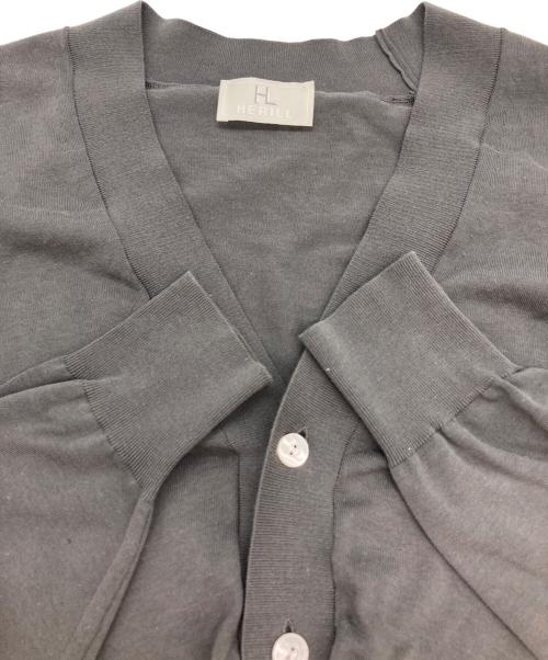 HERILL（ヘリル）HERILL (ヘリル) コットンニットカーディガン グレー サイズ:Ⅿの古着・服飾アイテム