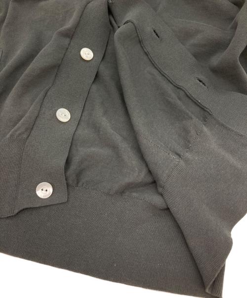 HERILL（ヘリル）HERILL (ヘリル) コットンニットカーディガン グレー サイズ:Ⅿの古着・服飾アイテム