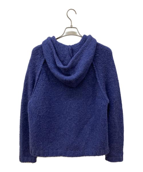 stussy（ステューシー）stussy (ステューシー) CHUNKY KNIT ZIP HOODIE/ニットジップパーカー ネイビー サイズ:Mの古着・服飾アイテム