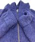 中古・古着 stussy (ステューシー) CHUNKY KNIT ZIP HOODIE/ニットジップパーカー ネイビー サイズ:M：20000円