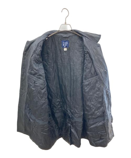 GAP（ギャップ）GAP (ギャップ) レザーカーコート ブラック サイズ:XLの古着・服飾アイテム