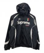 SUPREME×UMBROシュプリーム×アンブロ）の古着「Track Jacket/コラボナイロントラックジャケット」｜ブラック