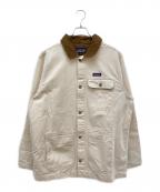 Patagoniaパタゴニア）の古着「ポイント・レイズ・キャンバス・ジャケット/カバーオール」｜アイボリー×ブラウン