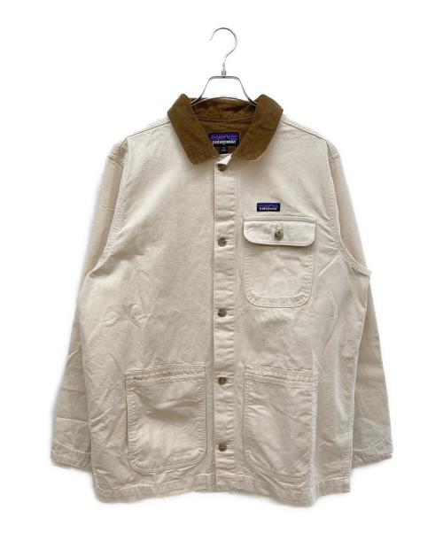 Patagonia（パタゴニア）Patagonia (パタゴニア) ポイント・レイズ・キャンバス・ジャケット/カバーオール アイボリー×ブラウン サイズ:XLの古着・服飾アイテム