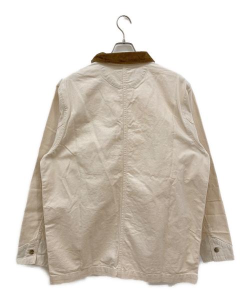 Patagonia（パタゴニア）Patagonia (パタゴニア) ポイント・レイズ・キャンバス・ジャケット/カバーオール アイボリー×ブラウン サイズ:XLの古着・服飾アイテム