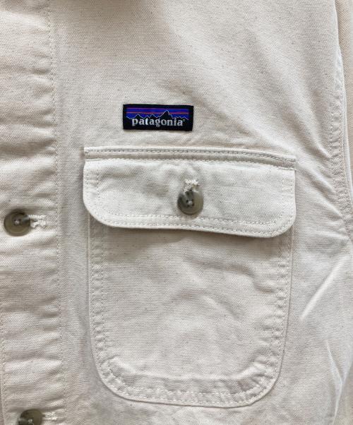 Patagonia（パタゴニア）Patagonia (パタゴニア) ポイント・レイズ・キャンバス・ジャケット/カバーオール アイボリー×ブラウン サイズ:XLの古着・服飾アイテム